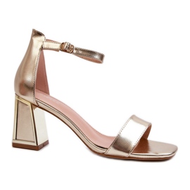Gold Pholia højhælede sandaler gylden