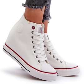 Kvinder Wedge Sneakers Cross Jeans NN2R4004 Hvid
