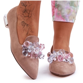 Seastar Dameudsmykkede loafers med flade hæle Mørkebeige Sloane
