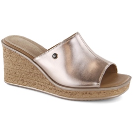 Damesandaler i guld Sergio Leone KL213 gylden