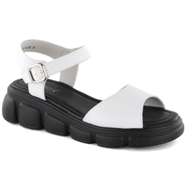 Kile-sandaler til kvinder, hvide, Vinceza 7884