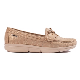 Goodin Komfortable beige loafers til kvinder