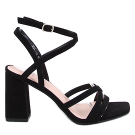 Divoi Black højhælede sandaler sort