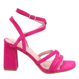 Divoi Fuchsia højhælede sandaler lyserød