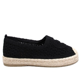 Dagonei Sorte gennembrudte espadriller