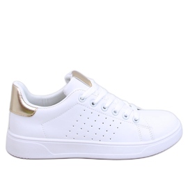 Helary WHITE/GULD damesneakers hvid