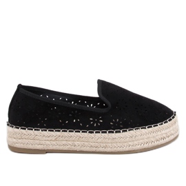 Rigois Sorte gennembrudte espadriller