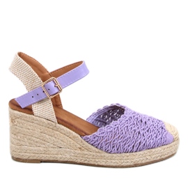 Morelli LT.PURPLE espadrillesandaler med kile violet