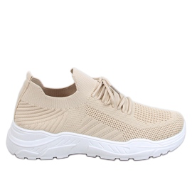 Jaussa Beige strømpe sportssko