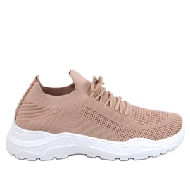 Jaussa Khaki strømpe sneakers beige