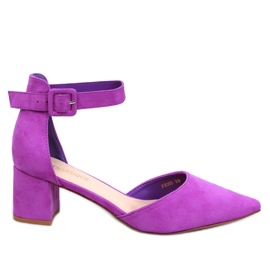 Dacrem LT.PURPLE lavhælede pumps violet
