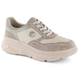 Filippo W PAW531B sportssko i læder, beige