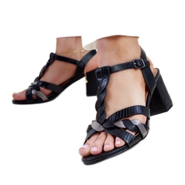 Sorte højhælede sandaler fra Blaga