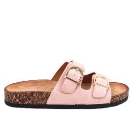Scholki Byrd Pink kork hjemmesko lyserød