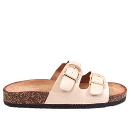 Scholki Byrd Beige kork hjemmesko