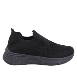 Suare Allblack sock sportssko sort