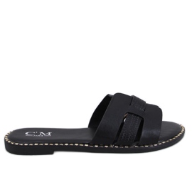 Elegante dameflip-flops Dalmasi Black sort