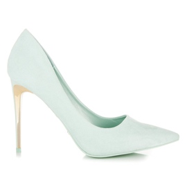 Seastar Suede pumps på en hæl blå