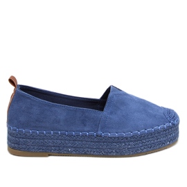 Poulain Blue espadriller med tyk sål blå