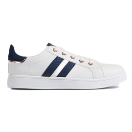Hvide sneakers med snøre til kvinder