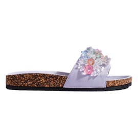 Lilla ruskindsflip-flops til kvinder