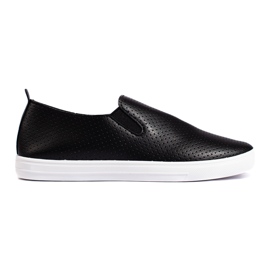 Gennembrudte slip-on sneakers, sorte