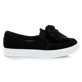 Seastar Suede sneakers med sløjfe sort