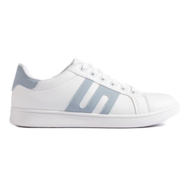 Hvide og blå sneakers til kvinder
