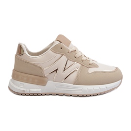 Beige damesneakers lavet af øko læder Kaimans