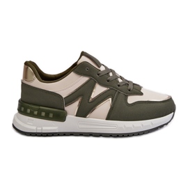 Damesneakers lavet af øko læder, Grøn Kaimans