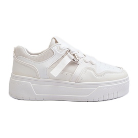 Sneakers til kvinder i øko-læder, hvid Moun