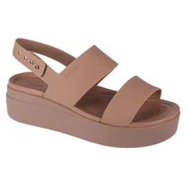 Crocs Brooklyn Low Wedge sandaler 206453-2EL beige