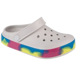 Crocs Off Court Glitter Band Kids Clog 209714-1FS flip-flops hvid