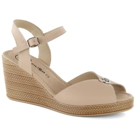 Filippo W PAW526A kilesandaler i læder, beige