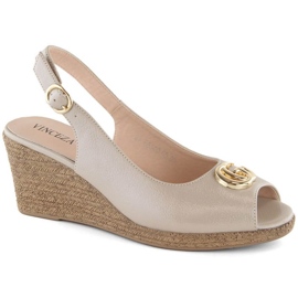 Kilesandaler med dekoration Vinceza W JAN299, beige