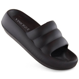 Vinceza JAN307A sorte platform flip-flops
