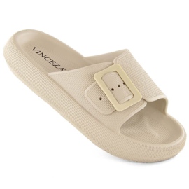 Vinceza JAN308 beige flip-flops med spænde