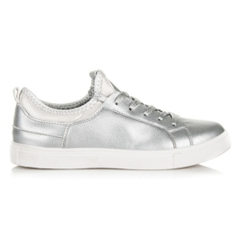 Sneakers til kvinder med snøre grå