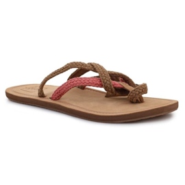 Kvinders sandaler flip-flops Reef Gypsy Wraps WRF-0A2U1N Brown brun