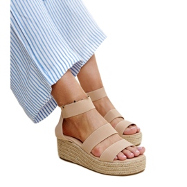 Beige kilesandaler Minna
