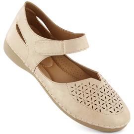 Komfortable gennembrudte sandaler eVento W EVE445, beige