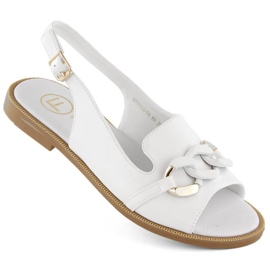 Filippo W PAW541 sandaler med kæde, hvid