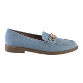 Stilfulde denimmoccasiner til kvinder blå