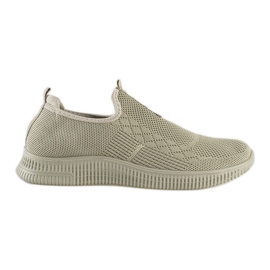 Grønne slip-on sportssko til kvinder