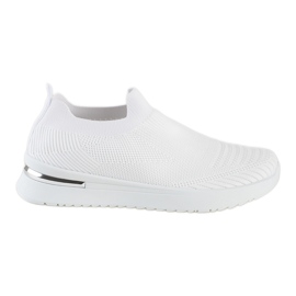 Hvide slip-on sportssko