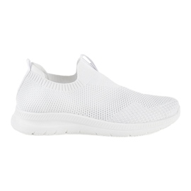 Hvide slip-on sportssko