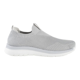 Grå slip-on sportssko