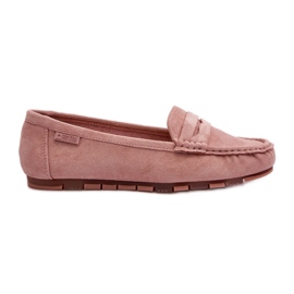 Dame Eco Suede Moccasins Big Star NN274928 Memory Foam System Pink lyserød