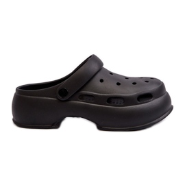 Flip-flops i skum til kvinder med en massiv sål, Black Danollia sort