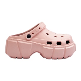 Flip-flops i skum til kvinder med en massiv sål, pink Witima lyserød